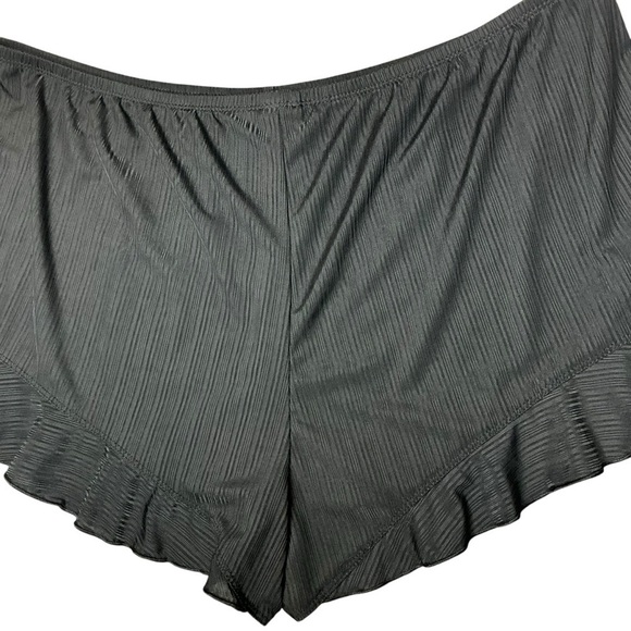 Secret Treasures Black Sleep Shorts Ruffle Trim Stretchy Pajama Loungewear - Picture 11 of 12